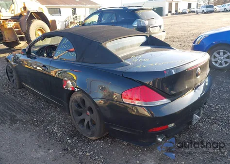 2005 BMW 645Ci из США, поврежденный, VIN WBAEK73445B325623